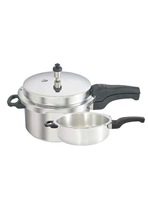 kaviraj Friendly Aluminium 3 Ltrs Pressure Cooker Twin Pack K1101Tp