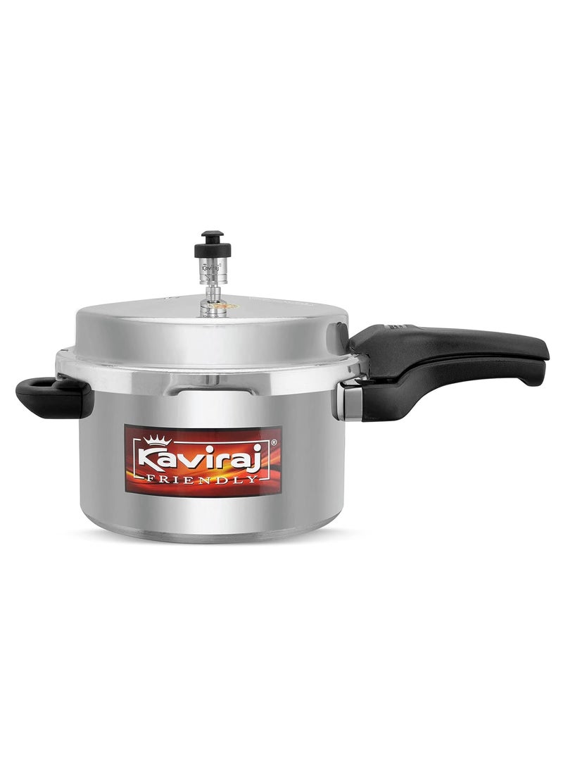 kaviraj Aluminium 5 Ltrs Pressure Cooker Induction Base K1060IB