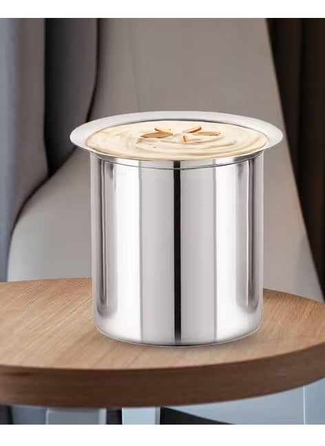 Bartan Star Stainless Steel Deep Gunj for Cooking and Serving 6 Litre