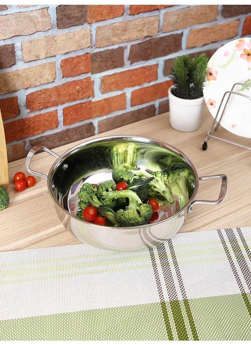 Aurum Dailyware Stainless Steel Kadai 15 LTR