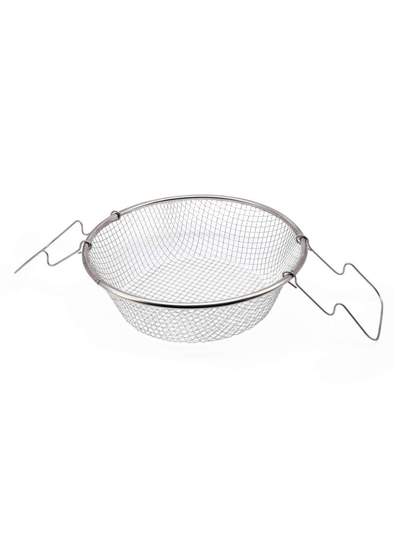 Olpad Non Stick Fry Stir Fry Pan with Lid Wok Pan Steamer Fryer Pot Pans with Lid Frying Basket and Steam Rack Stir Fry Pan 24 cm