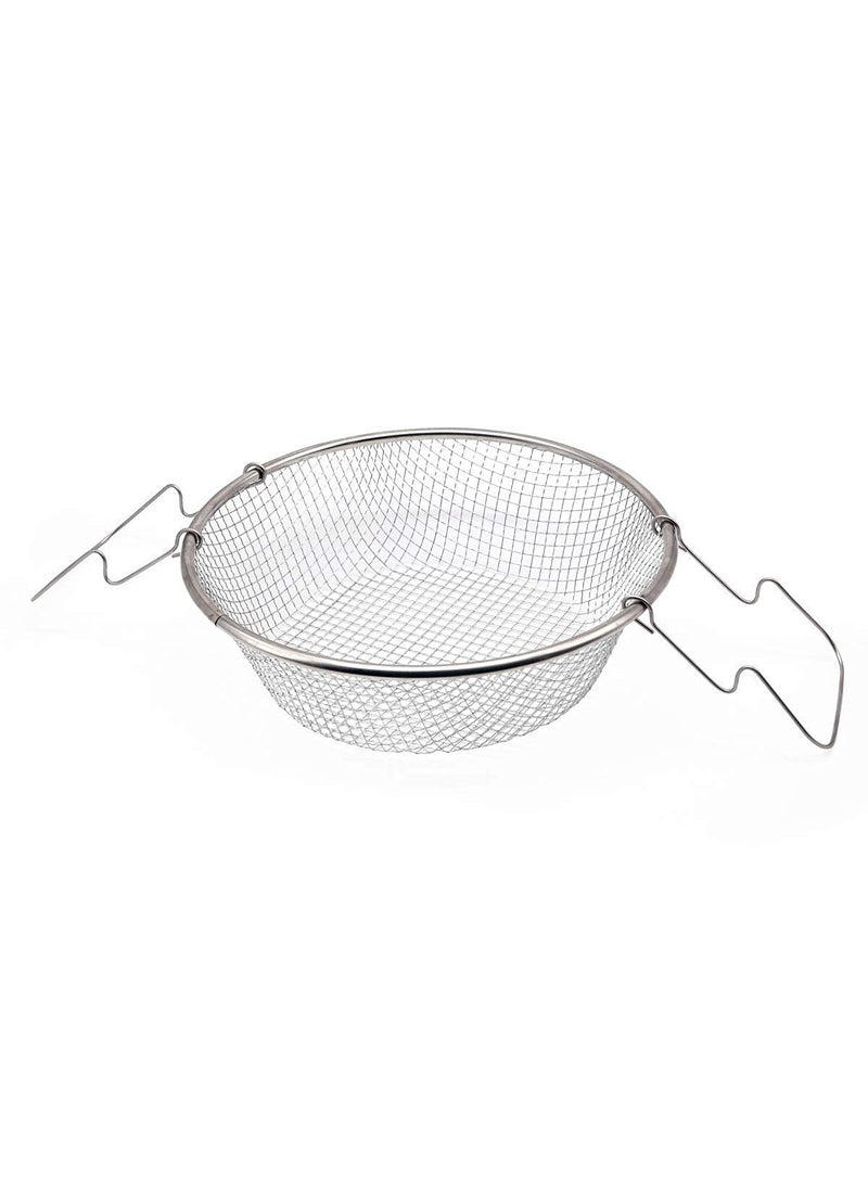 Matiko Non Stick Fry Stir Fry Pan with Lid Steamer Fryer Pot Pans with Lid Frying Basket and Steam Rack Nonstick Wok Pan Black Stir Fry Pan 22 cm