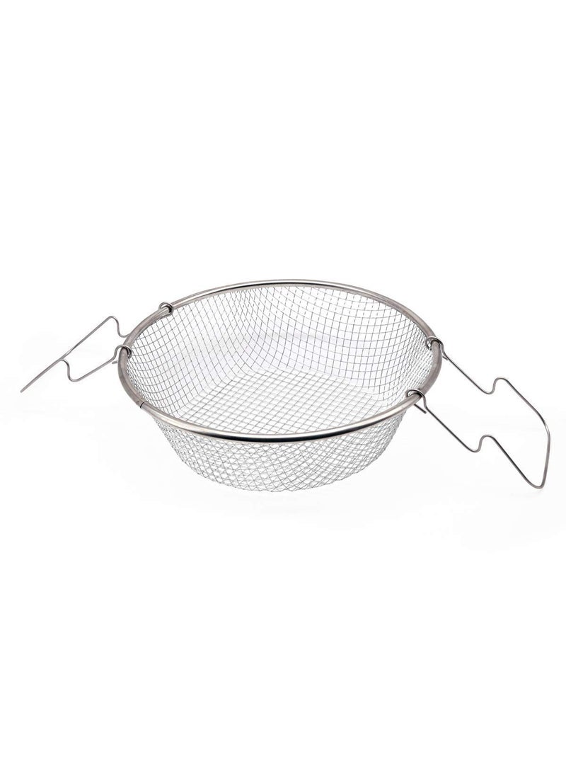 VBM Non Stick Stir Fry Pan Basket with Lid and Handle Wok Hob Pan Steamer for Kitchen Cooking Pot Dishwasher Suitable Skillet Cookware Universal 22cm