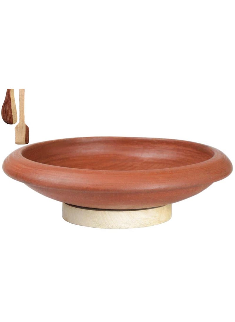 Craftsman Clay TawaPan for Cooking and Serving 10 Inch