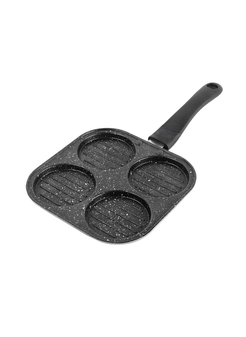 Nsvl Non Stick Grill Pan Mini Uttapam Pan Tawa Aluminum Multi Snack Maker 2 pc Combo