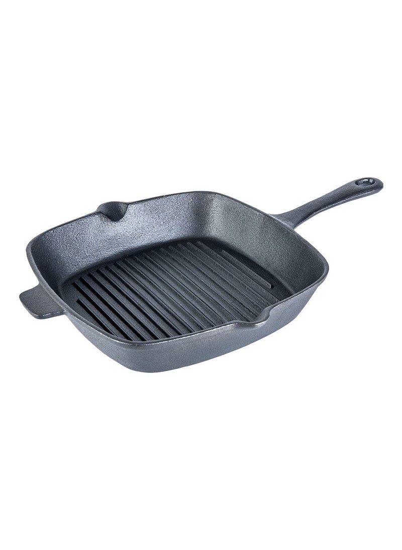 Wonderchef Forza Castiron 26 cm Grill Pan PreSeasoned Cookware Induction Friendly 38 mm