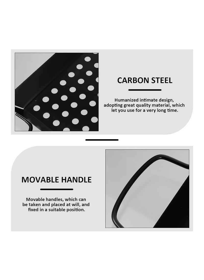 HEVASNEK NonStick BBQ Frying Pan with Handles NonStick Grill Tray HeavyDuty Grill Tray for Outdoor Cooking BBQ Accessory