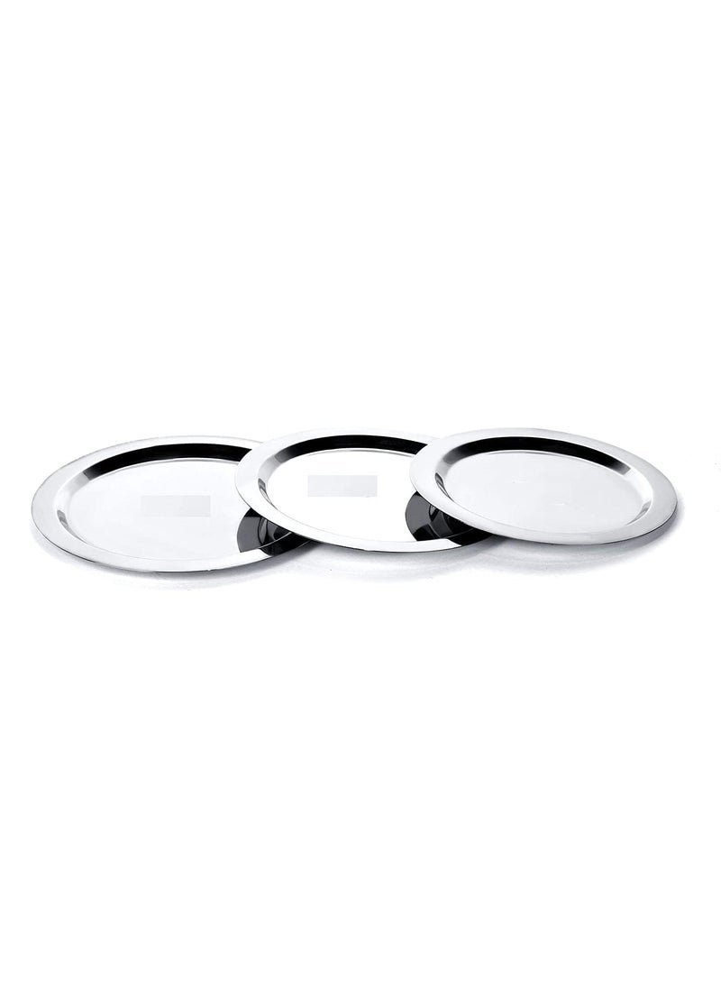 VARSHA INTERNATIONAL Set of 3 Flat Bottom Copper Base Saucepan with LidTea Coffee Pan Set Induction Bottom Cookware Set with Lid Stainless Steel 3 Piece
