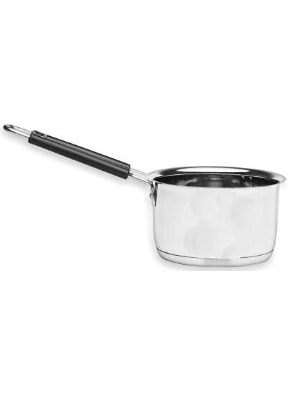 Stephy Stainless Steel Induction Sauce Pan 22 cm 26cm and 1 LTR 2 LTR with Black Bakelight Handle