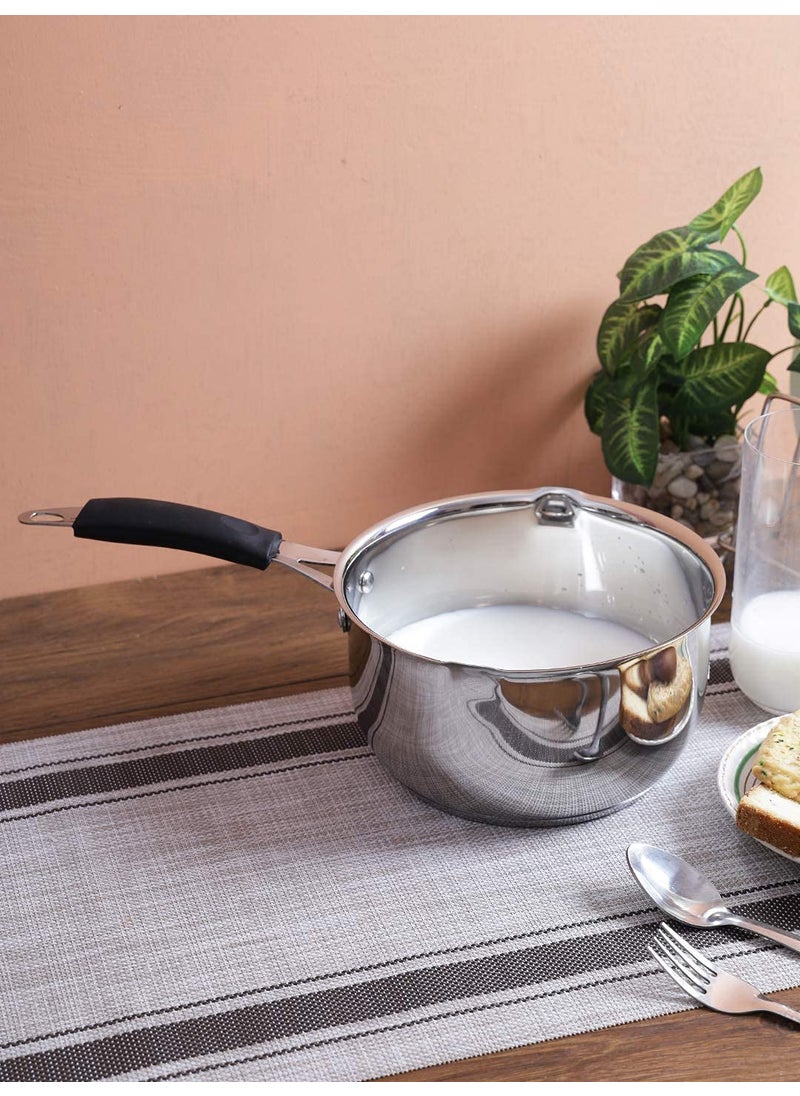 EON Dailyware Stainless Steel Set of Two Conical Saucepan 15 30 LTR