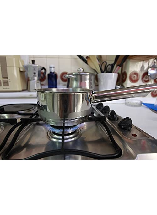 Stephy Stainless Steel Induction Sauce Pan 20 cm 26cm and 075 LTR2 LTR with Black Bakelight Handle