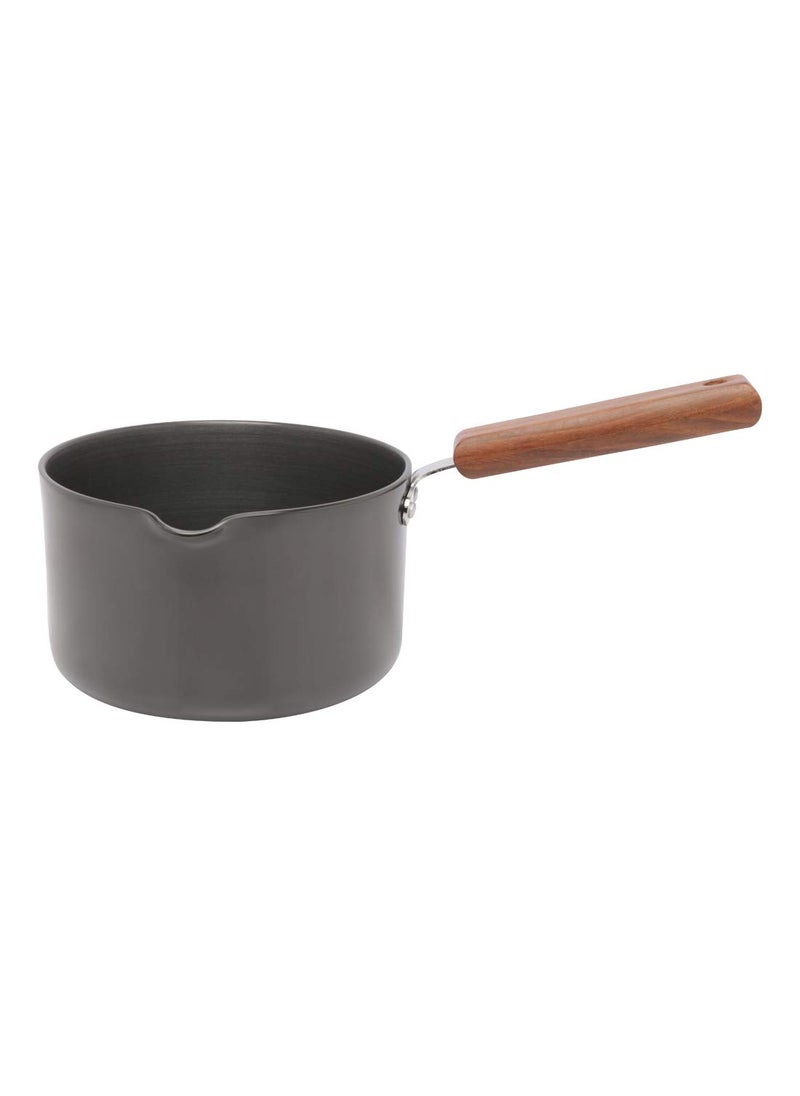 Wonderchef Ebony Hard Anodized Nonstick Sauce Pan 16cm Non Stick Sauce Pan 2L 325 mm Black and Brown