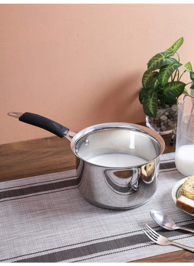 EON Dailyware Stainless Steel Set of Two Saucepan 10 18 LTR
