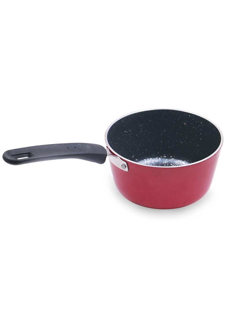 Milton Procook Granito Saucepan with Bakelite Handle 14 cm Aluminium Tea and Milk Pan Boiling Pot NonInduction 2 Years Warranty