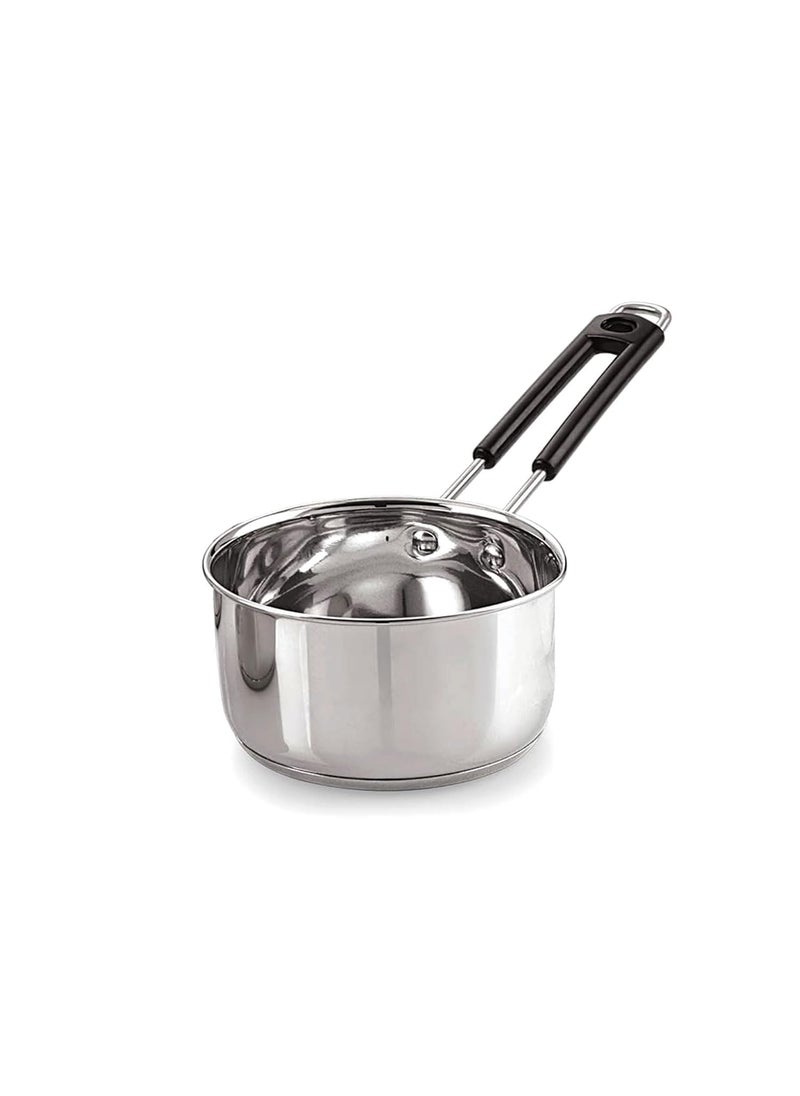 VARSHA INTERNATIONAL Stainless Steel Saucepan Without Lid 2 LTR Tea and Milk Pan Sandwich Bottom RustResistant Cookware Silver