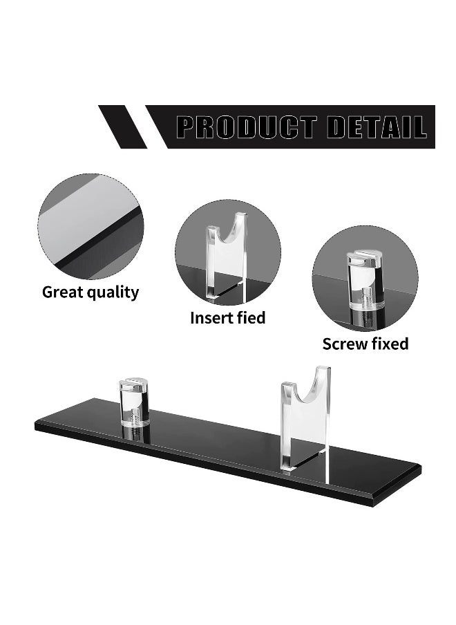 SYOSI Acrylic Knife Display Stand, Desktop Knife Display, Single Knife Holder for Home Decor (Black Base)