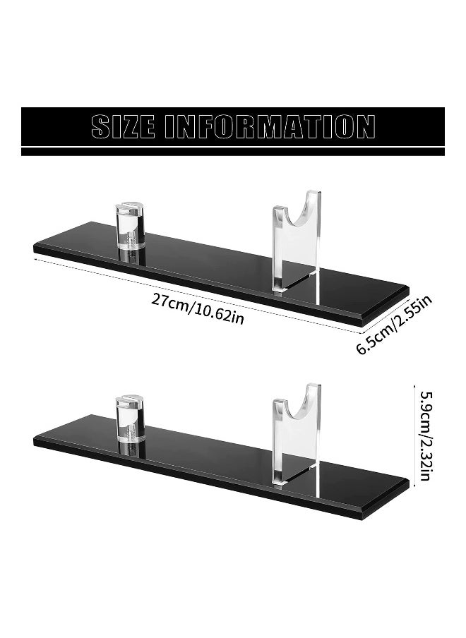 SYOSI Acrylic Knife Display Stand, Desktop Knife Display, Single Knife Holder for Home Decor (Black Base)
