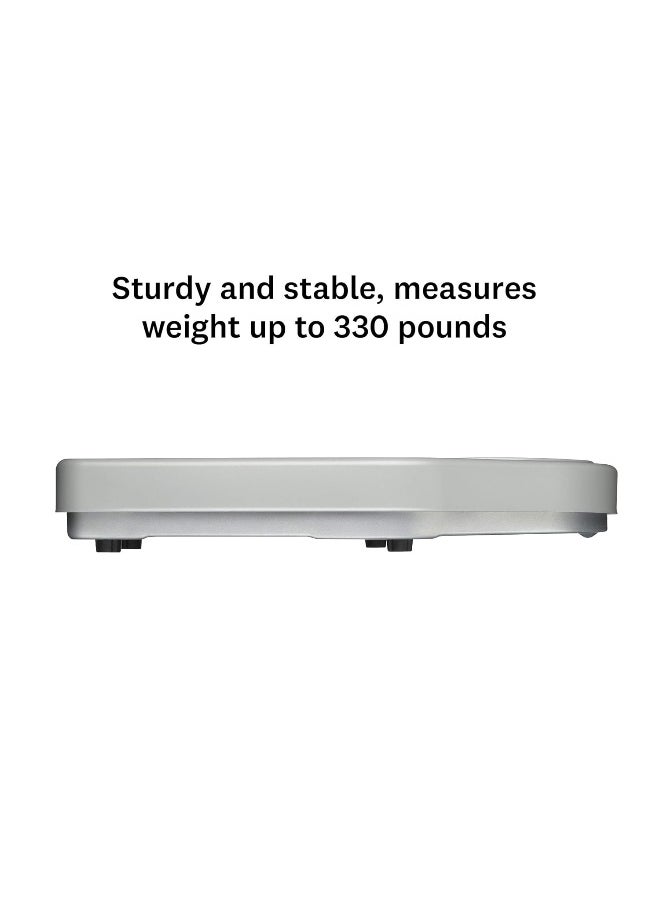 Thinner Extra-Large Dial Analog Precision Bathroom Scale, Analog Bath Scale, Measures Weight Up To 330 Lbs, Black
