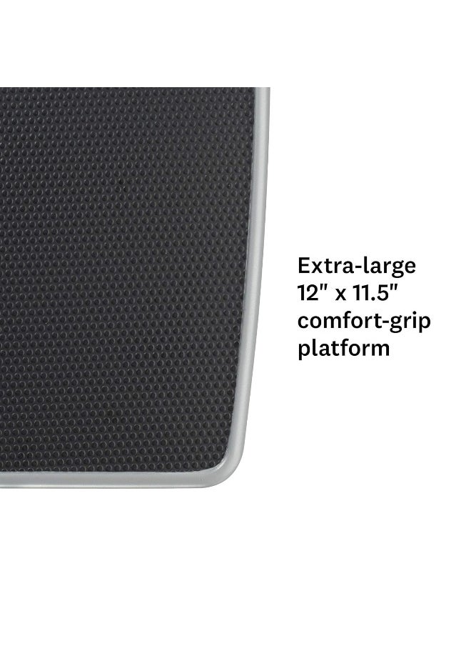 Thinner Extra-Large Dial Analog Precision Bathroom Scale, Analog Bath Scale, Measures Weight Up To 330 Lbs, Black