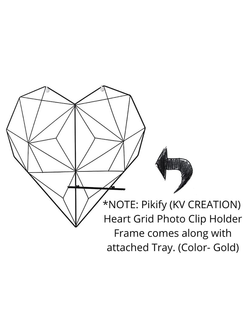 KV CREATION Metal Wall Photo Frame Gold