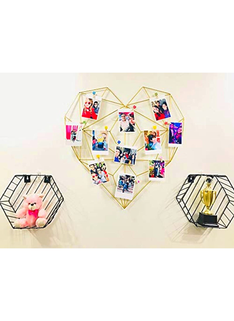 KV CREATION Metal Wall Photo Frame Gold