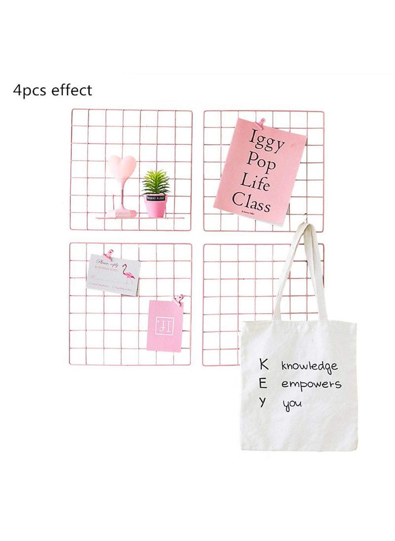 Moreyaji Moreyaji Metal Rectangular Frame with Square Design for Use Office Wall Picture Photo Instagram Decoration for Room 30X30cm 2 Frame Pink