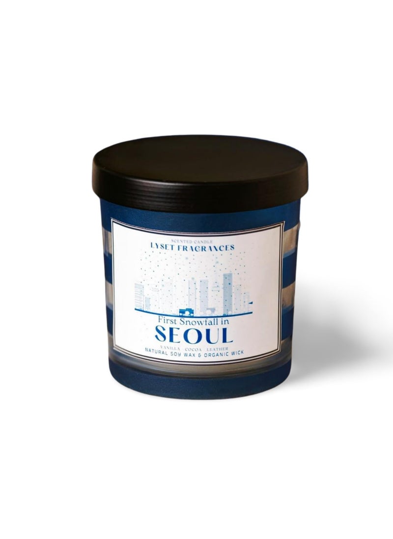 Lyset Fragrances Seoul Scented Candle Single Wick Cocoa Musk Candle SmokeFree NonToxic Luxury Home Dcor Meditation Scented Candles Gift Set Jar Candles
