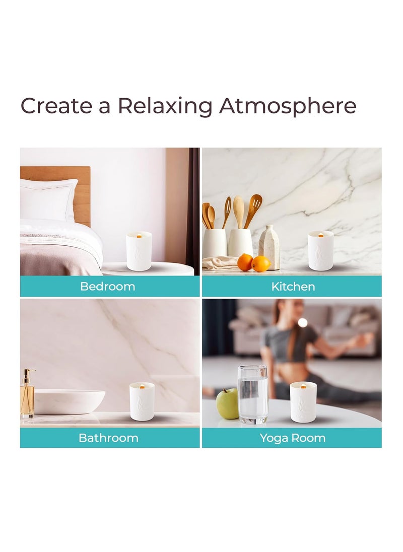 The Better Home Scented Candles for Home Dcor 36Hrs Burn Time Magnolia Aroma Scented Candles for Bedroom Reusable Ceramic JarHome Dcor Items Diwali Decoration Items for Home Dcor Diwali Gifts
