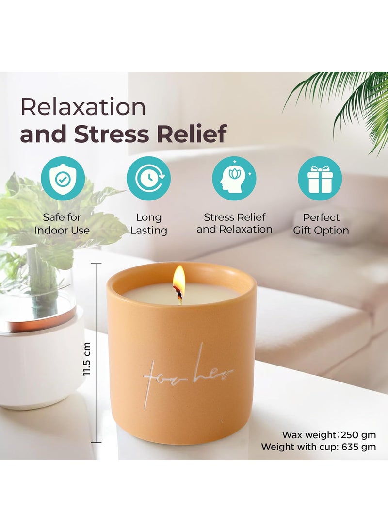 The Better Home Scented Candles for Home Dcor 50Hrs Burn Time Citrus Aroma Scented Candles for Bedroom Reusable Ceramic JarHome Dcor ItemsDiwali Decoration Items for Home Dcor Diwali Gifts