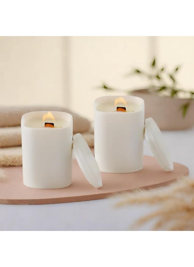 The Better Home Scented Candles for Home Dcor 36Hrs Burn Time Set of 2 Aroma Scented Candles for Bedroom Reusable JarHome Dcor ItemsDiwali Decoration Items for Home Dcor Diwali Gifts