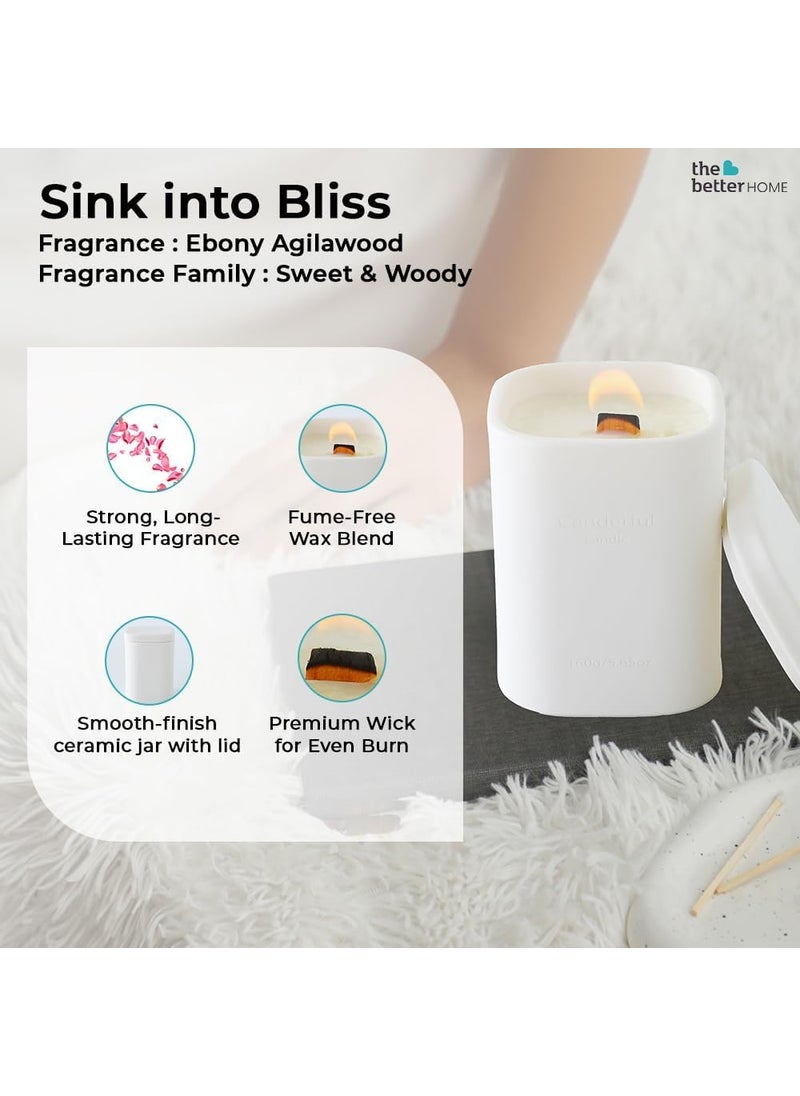 The Better Home Scented Candles for Home Dcor 36Hrs Burn Time Set of 2 Aroma Scented Candles for Bedroom Reusable JarHome Dcor ItemsDiwali Decoration Items for Home Dcor Diwali Gifts