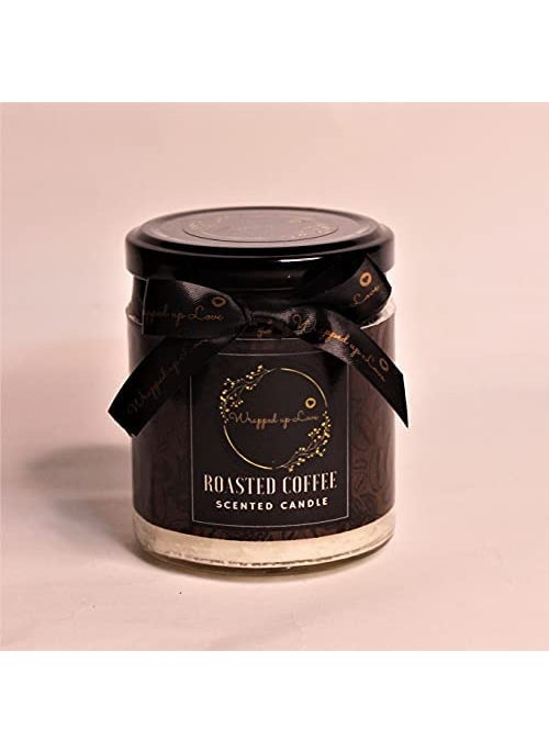 Wrapped up Love Scented Candles Roasted Coffee Scented Candle Luxury Soy Wax Candles170g 35 Hours Burn time Each Unique jar Scented Candles Scented Candles for Home