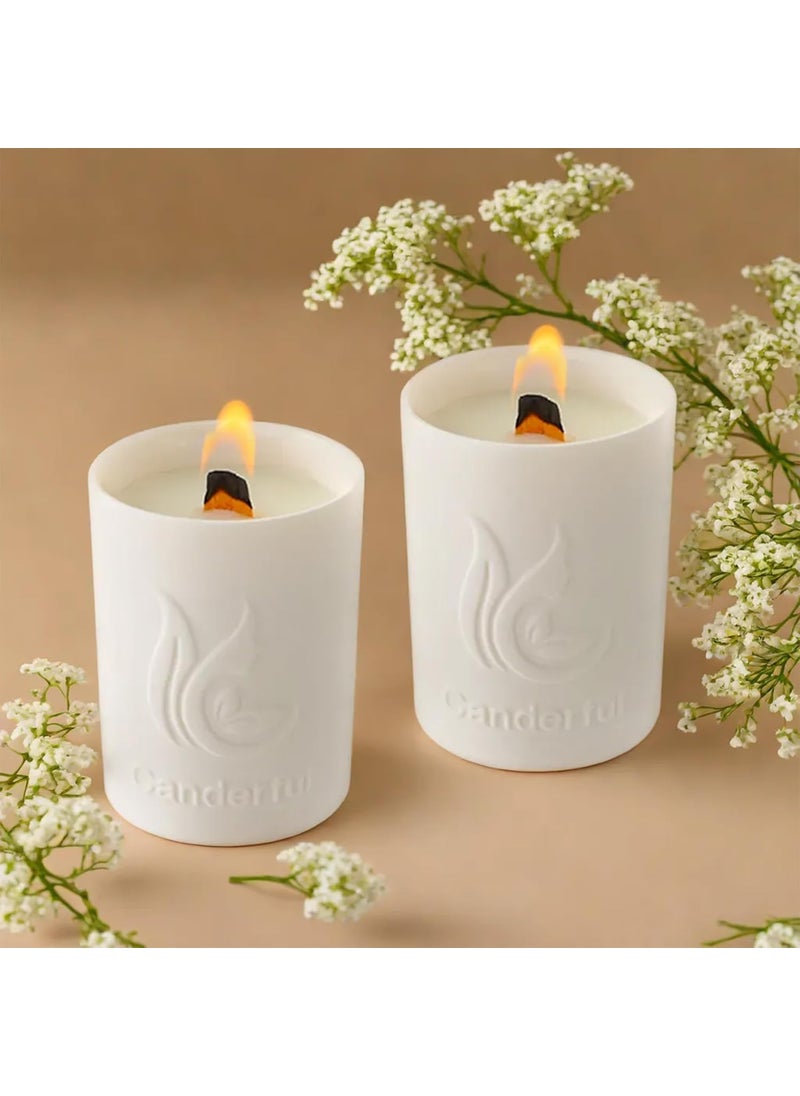The Better Home Scented Candles for Home Dcor 36Hrs Burn Time Set of 2 Aroma Scented Candles for Bedroom Reusable JarHome Dcor ItemsDiwali Decoration Items for Home Dcor Diwali Gifts