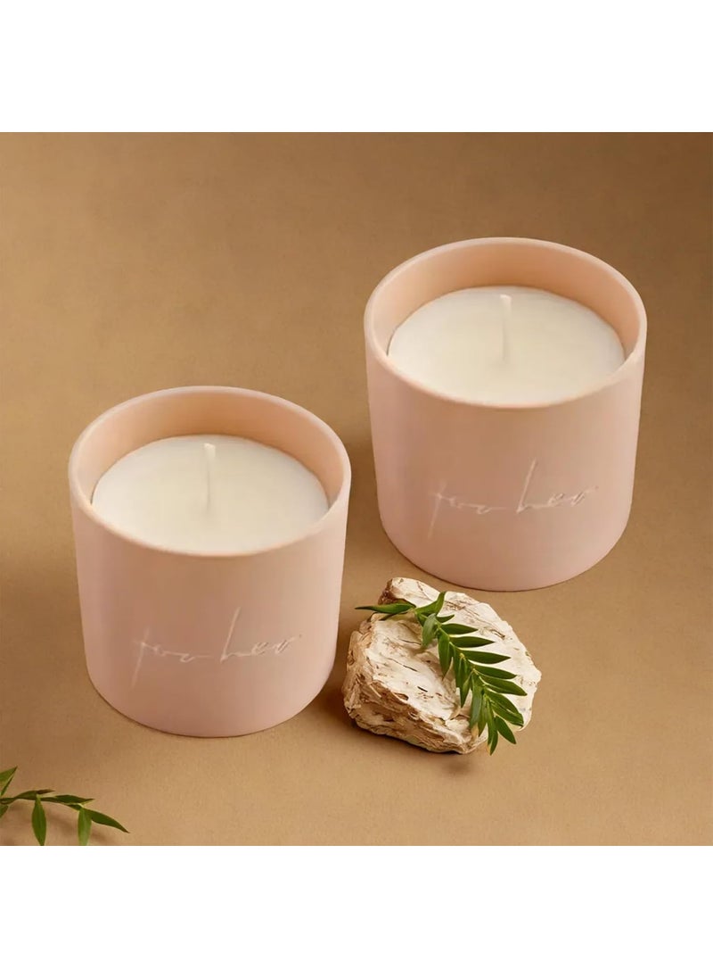 The Better Home Scented Candles for Home Dcor 50Hrs Burn Time Set of 2 Aroma Scented Candles for Bedroom Reusable JarHome Dcor ItemsDiwali Decoration Items for Home Dcor Diwali Gifts