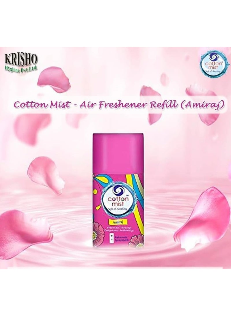 Cotton Mist Air Freshener Refills For Automatic Dispensers Mist 250ml Refills Pack Of 4 x 250ml