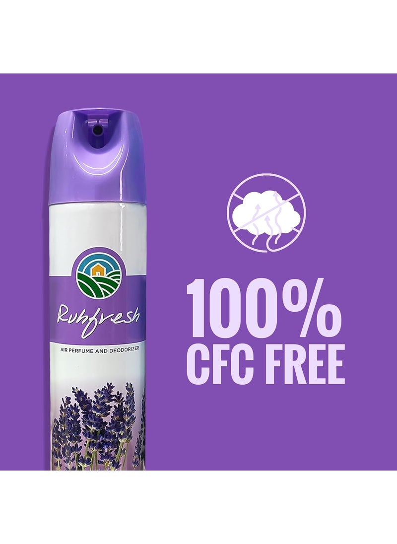 RUH FRESH Ruhfresh Lavender Sandal Air Freshener Spray Combo 2 X 275MlPerfect For Bathroom Bedroom And Office
