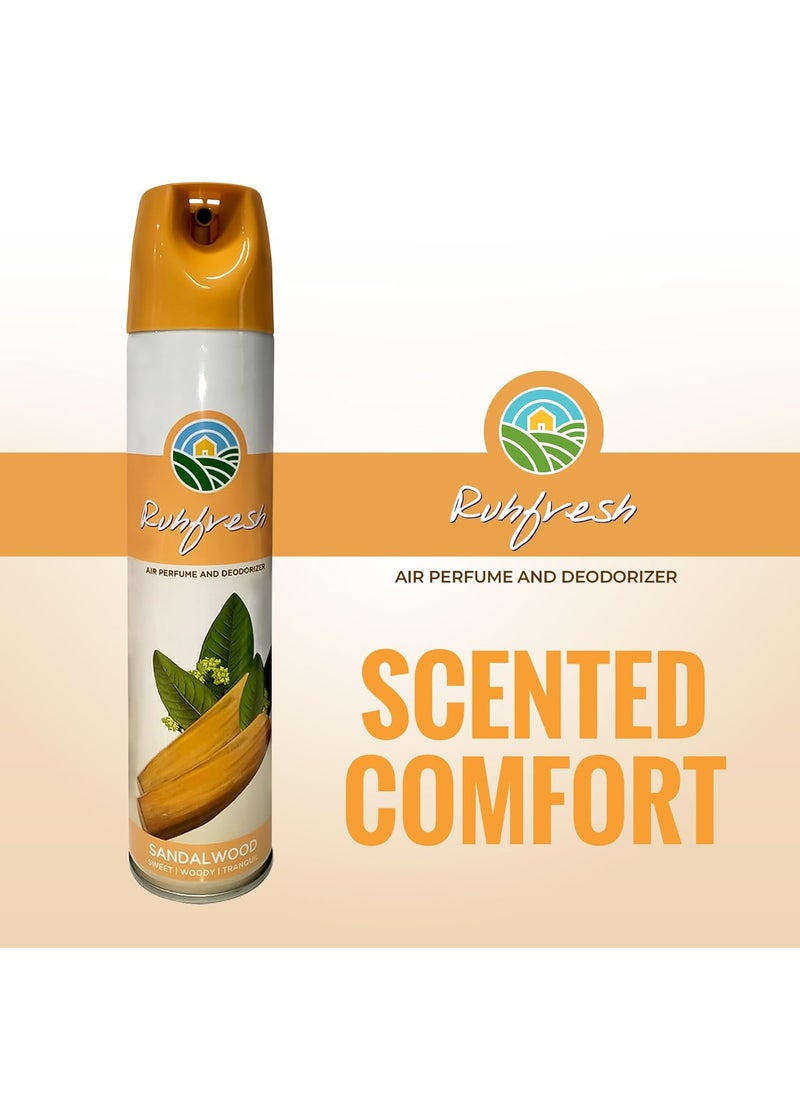 RUH FRESH Ruhfresh Lavender Sandal Air Freshener Spray Combo 2 X 275MlPerfect For Bathroom Bedroom And Office