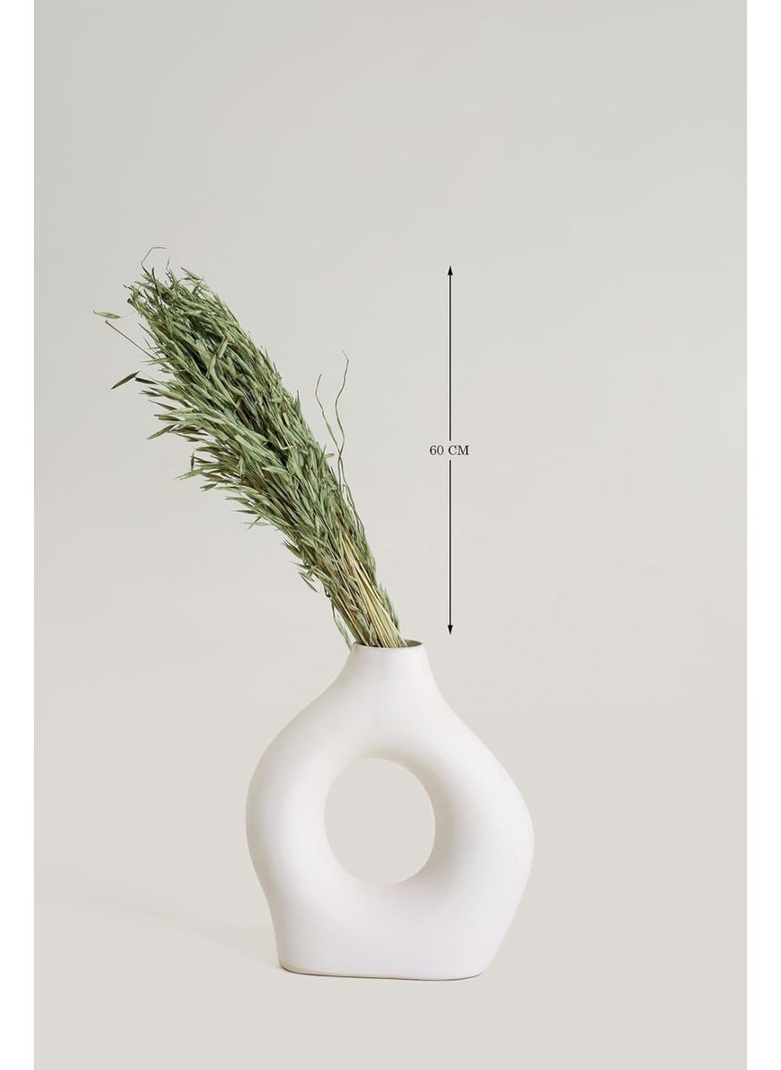 PUREZENTO Potpourri Unscented Havana Grass Green Bunch Dried Flower for Parties Side Corners Farmhouse Wedding Vase Fillers Bedroom Office Home Decoration
