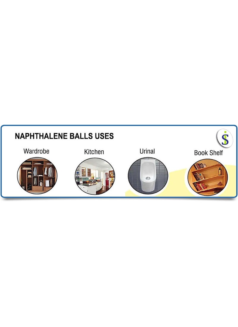 MiniMall Super Market Pure Quality Colourful Napthalene BallsPhynile goliMoth Balls 2 Kg