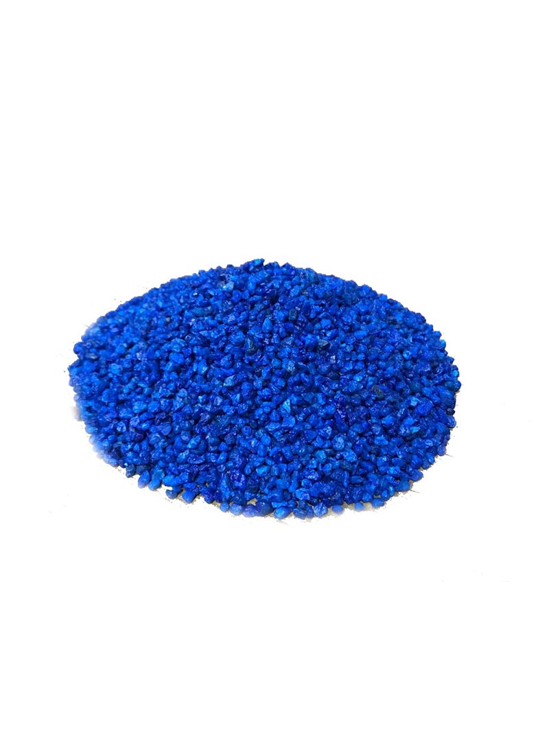 Aqua Wash Silica Asias Decorative Sand Multicolor Coarser Gravel Size Sand Colored Sand for Leisure Creation Indoor Outdoor Theme Fun Play 900gram 24 mm Blue