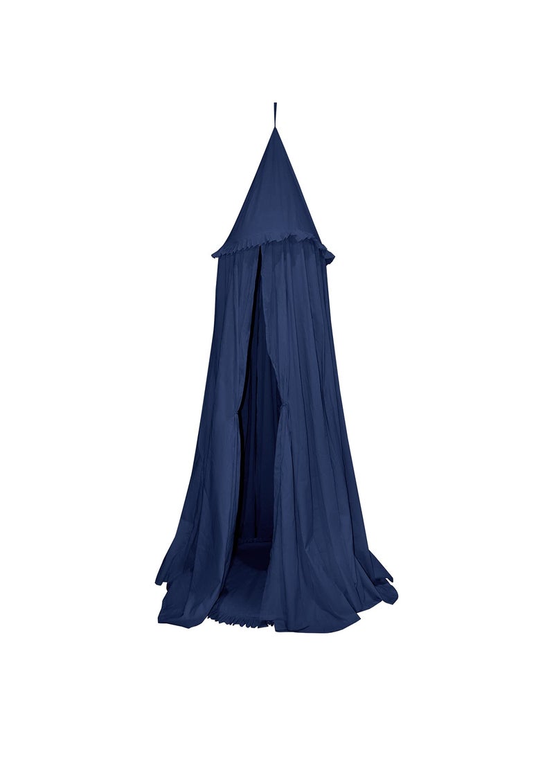 next Day art Hanging Canopy Play Tent with Mat for Kids and Adults Portable Foldable Pom Pom Hanging Mosquito for Girl and Boy Tent House and Outdoor Black