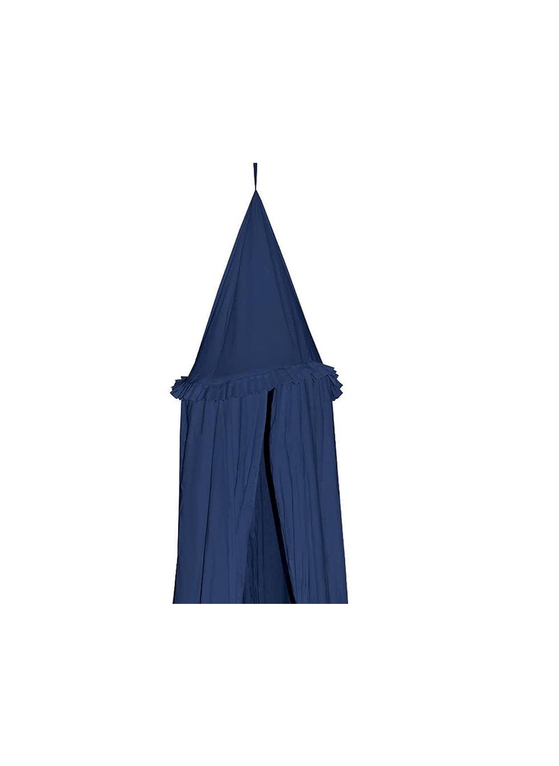 next Day art Hanging Canopy Play Tent with Mat for Kids and Adults Portable Foldable Pom Pom Hanging Mosquito for Girl and Boy Tent House and Outdoor Black