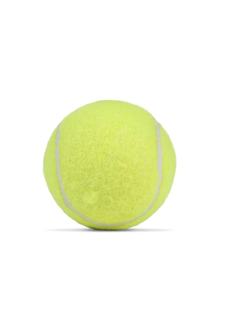 Cosco Cricket Normal Force Leather Tennis Ball (Yellow) -Pack of 6