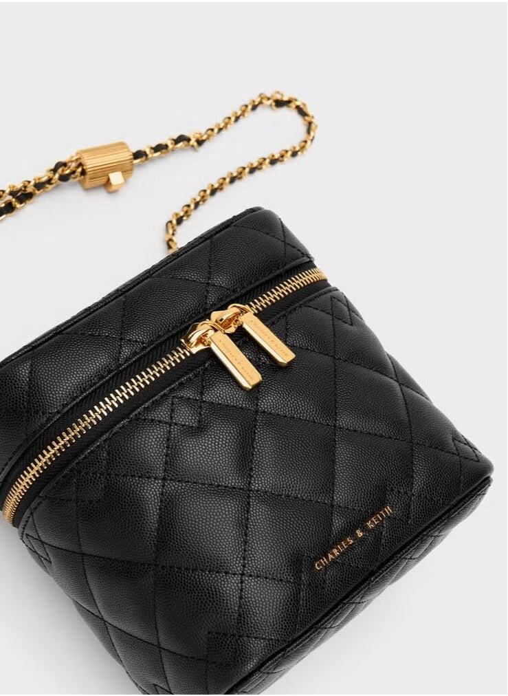 Charles & Keith Nez Quilted Boxy Bag