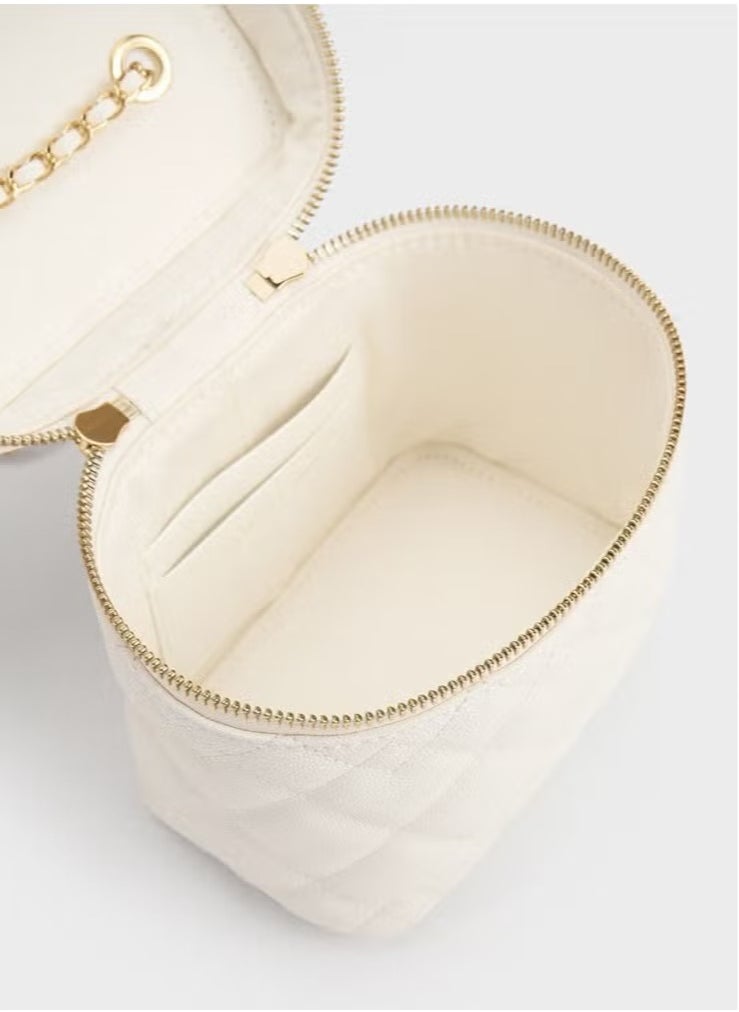 Charles & Keith Nez Quilted Boxy Bag