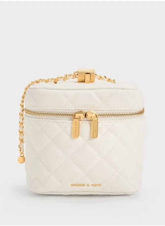 Charles & Keith Nez Quilted Boxy Bag