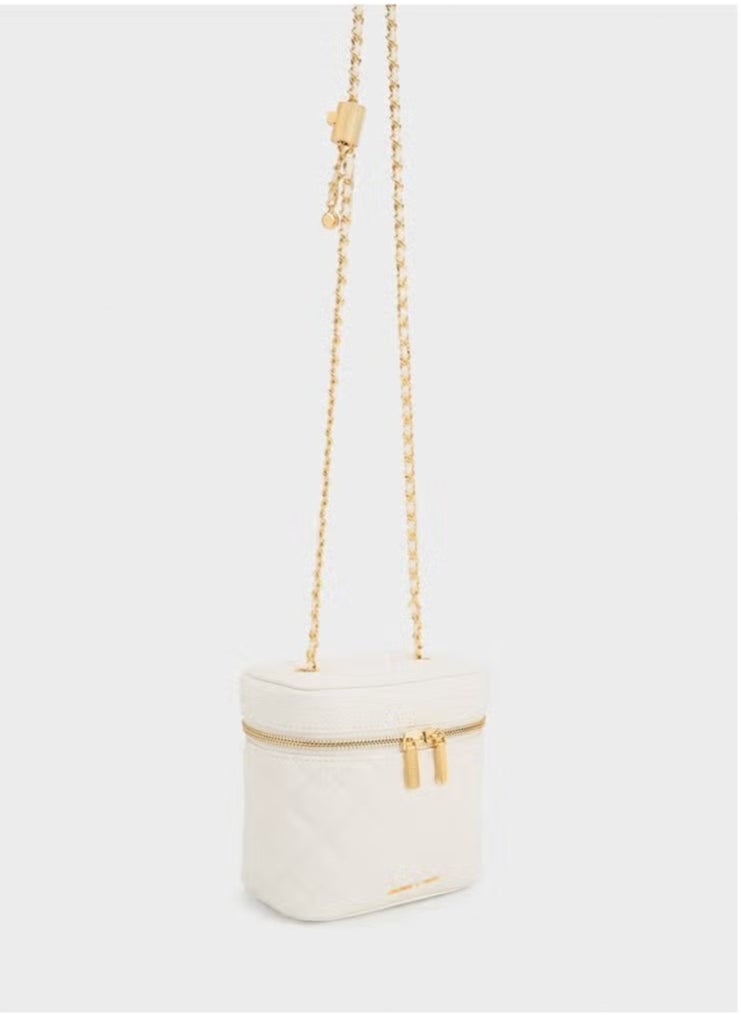 Charles & Keith Nez Quilted Boxy Bag