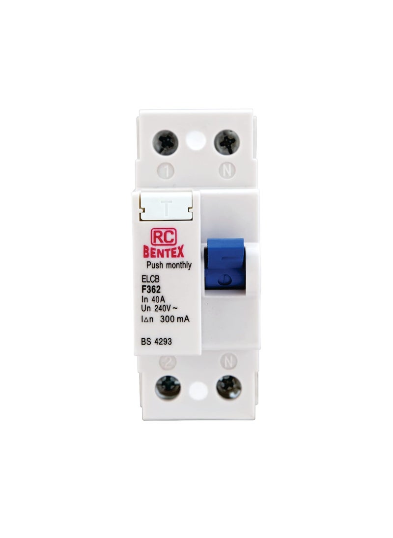 RC BENTEX RCCBELCB 40A DP Standard Type 240V