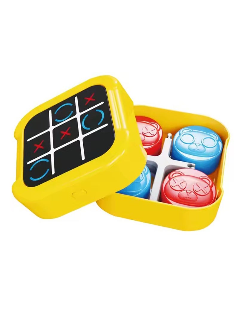 2-in-1 Tic-Tac-Toe & Bolt Chess | 3-in-1 Educational Board Game Toy for Kids (Tic-Tac-Toe, Memory Flash, Whack-a-Mole) | Portable ABS Plastic Learning Game | Birthday Gift for Children Ages 3+ | Includes Electronic Tic-Tac-Toe & Nesting Doll