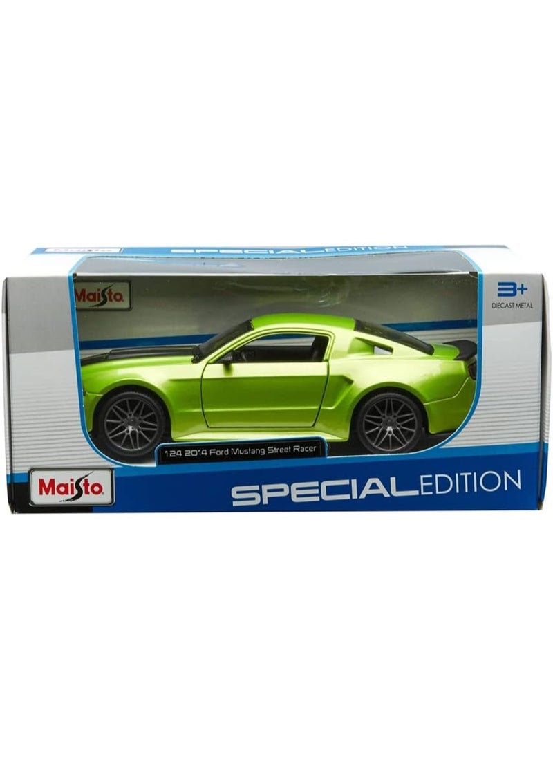Tobar 1:24 Scale 2014 Ford Mustang GT Die-Cast Car with Opening Doors, Hood & Detailed Chassis